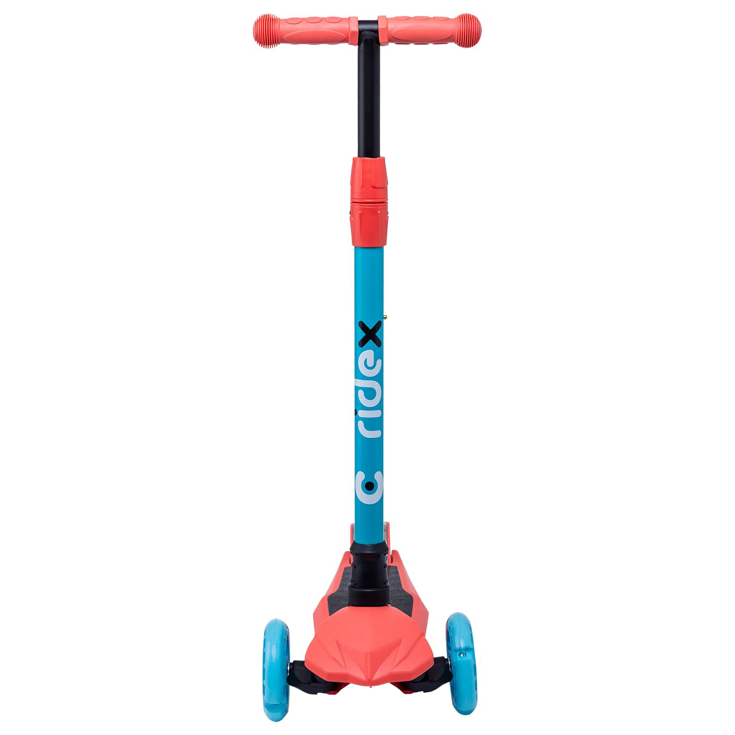 Самокат RIDEX трехколесный 3 wheels scooter Chip 120/80 light blue/coral - фото 3