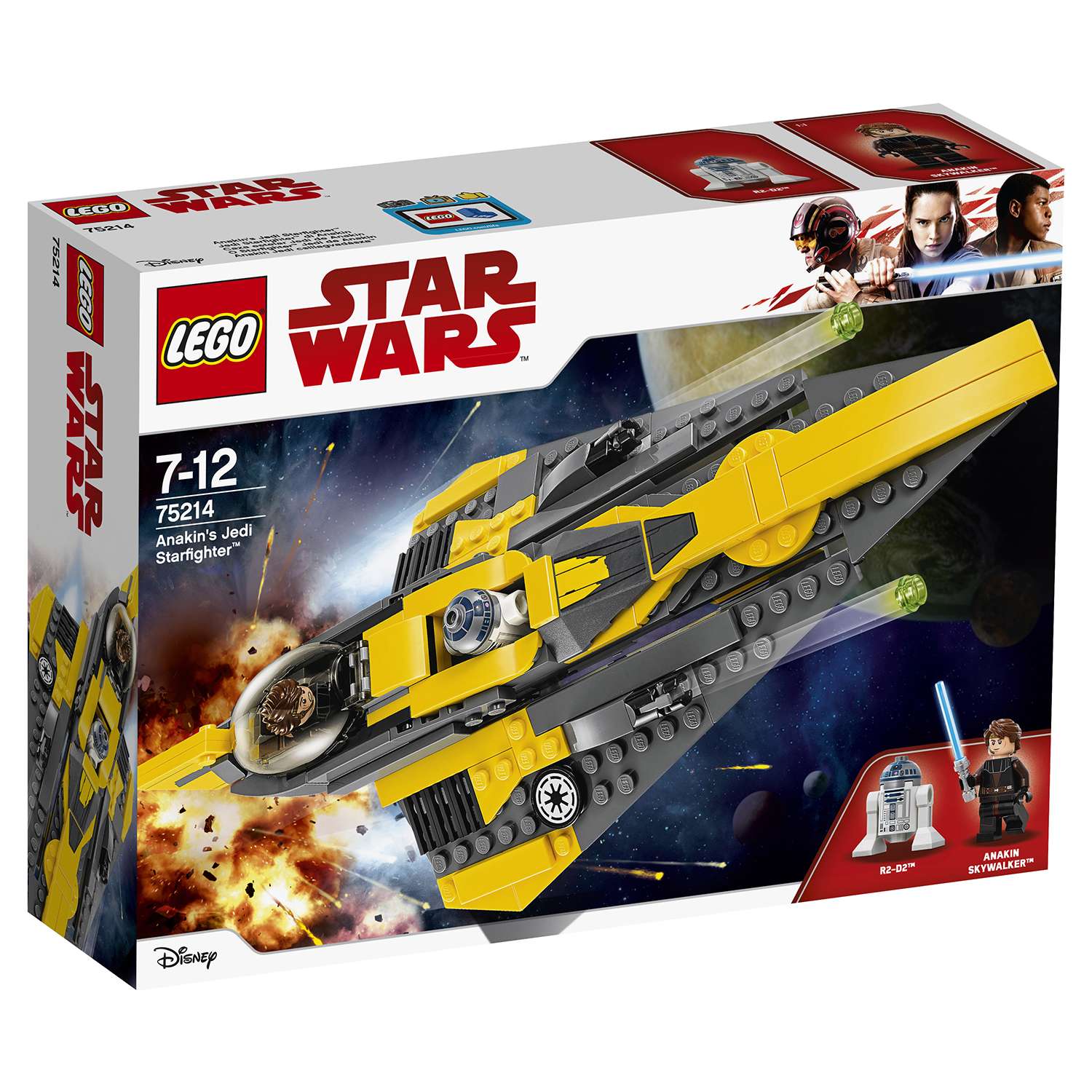 Конструктор LEGO Star Wars Звёздный истребитель Энакина 75214 - фото 2