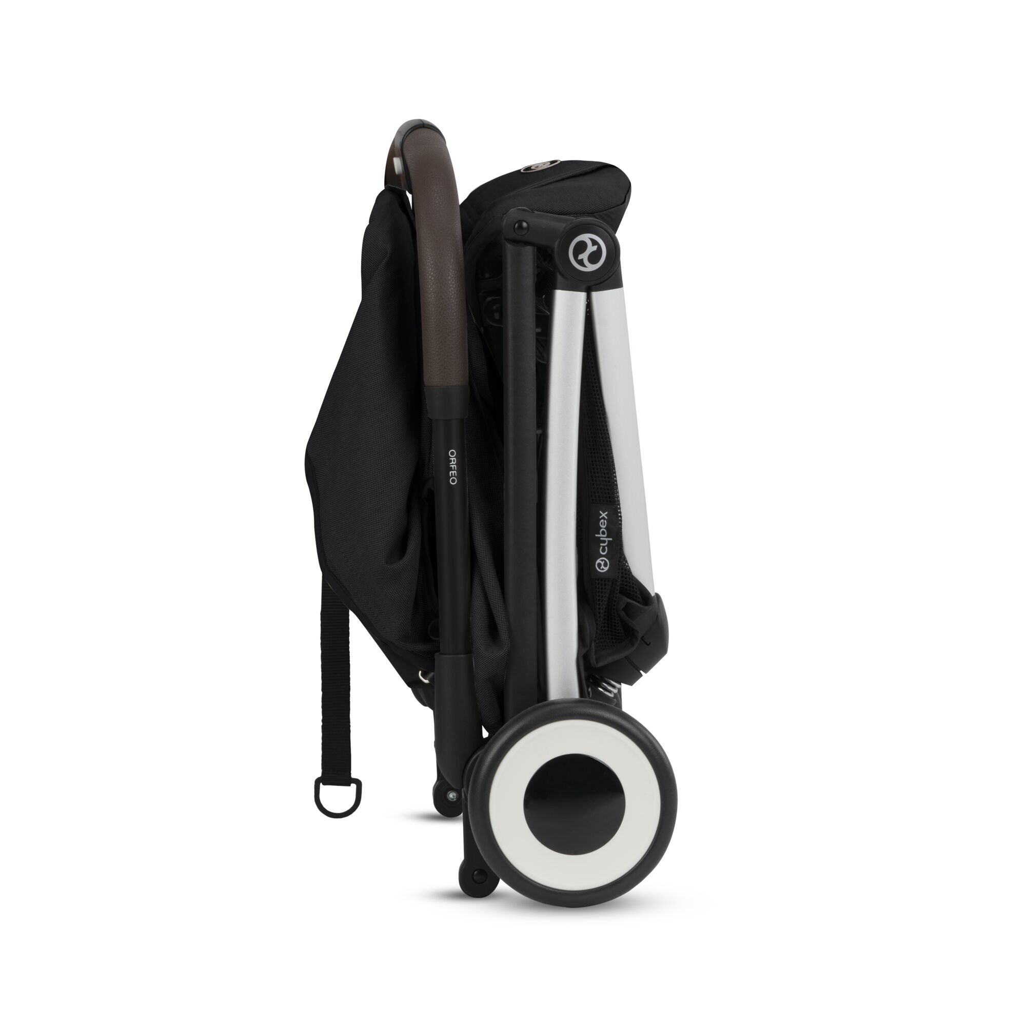 Коляская детская Cybex Orfeo SLV Moon Black с дождевиком - фото 7