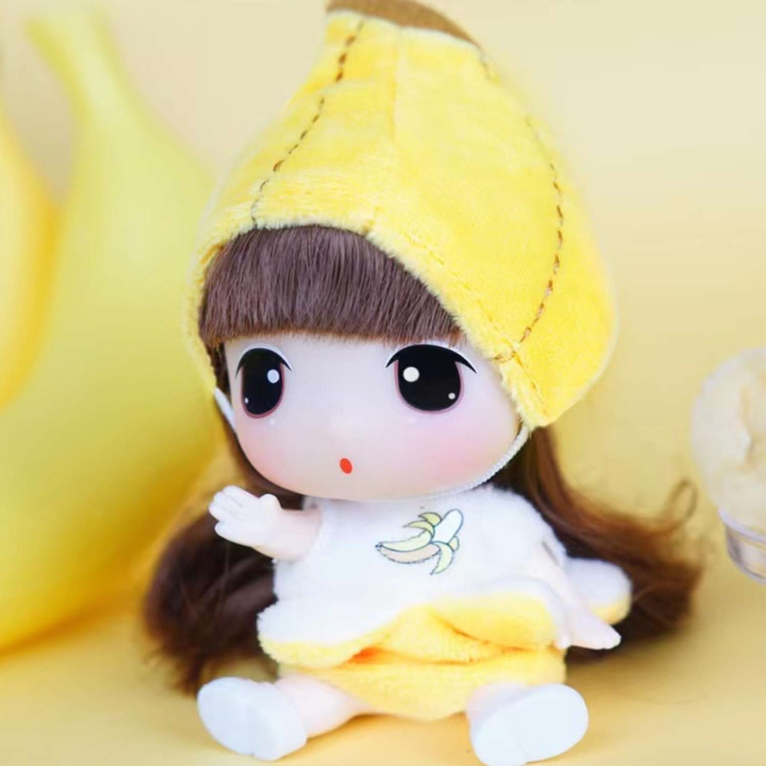 Уникальная коллекционная кукла DDung банан пупс из серии фрукты и ягоды FDE0905-4 - фото 4
