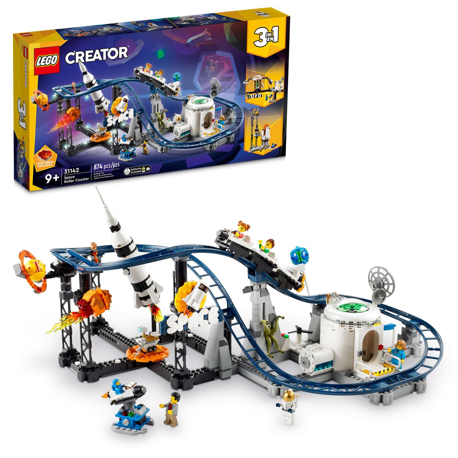 Конструктор LEGO Creator Space Roller Coaster 31142 - фото 1