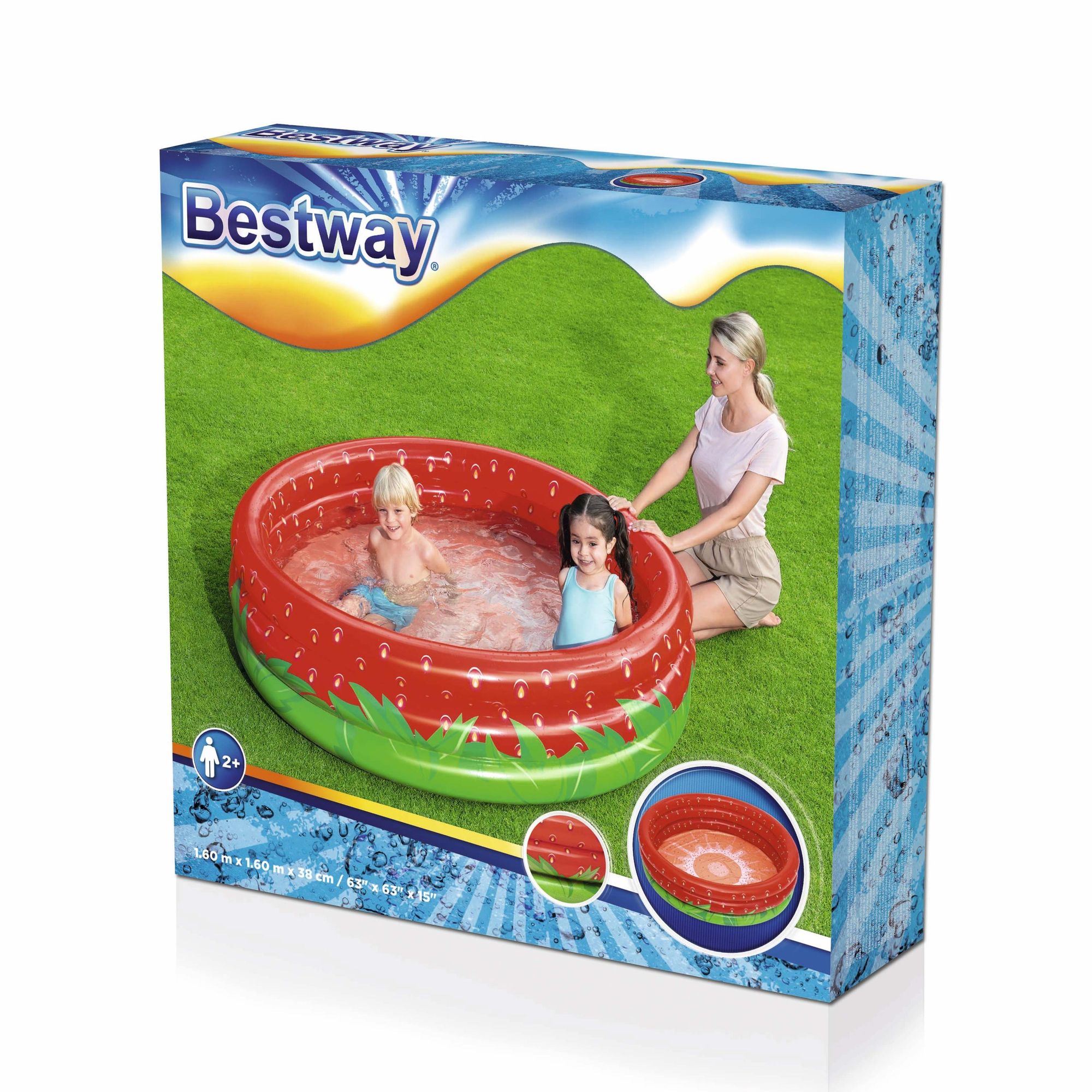 Бассейн надувной Bestway Клубника 51145 Bestway - фото 3