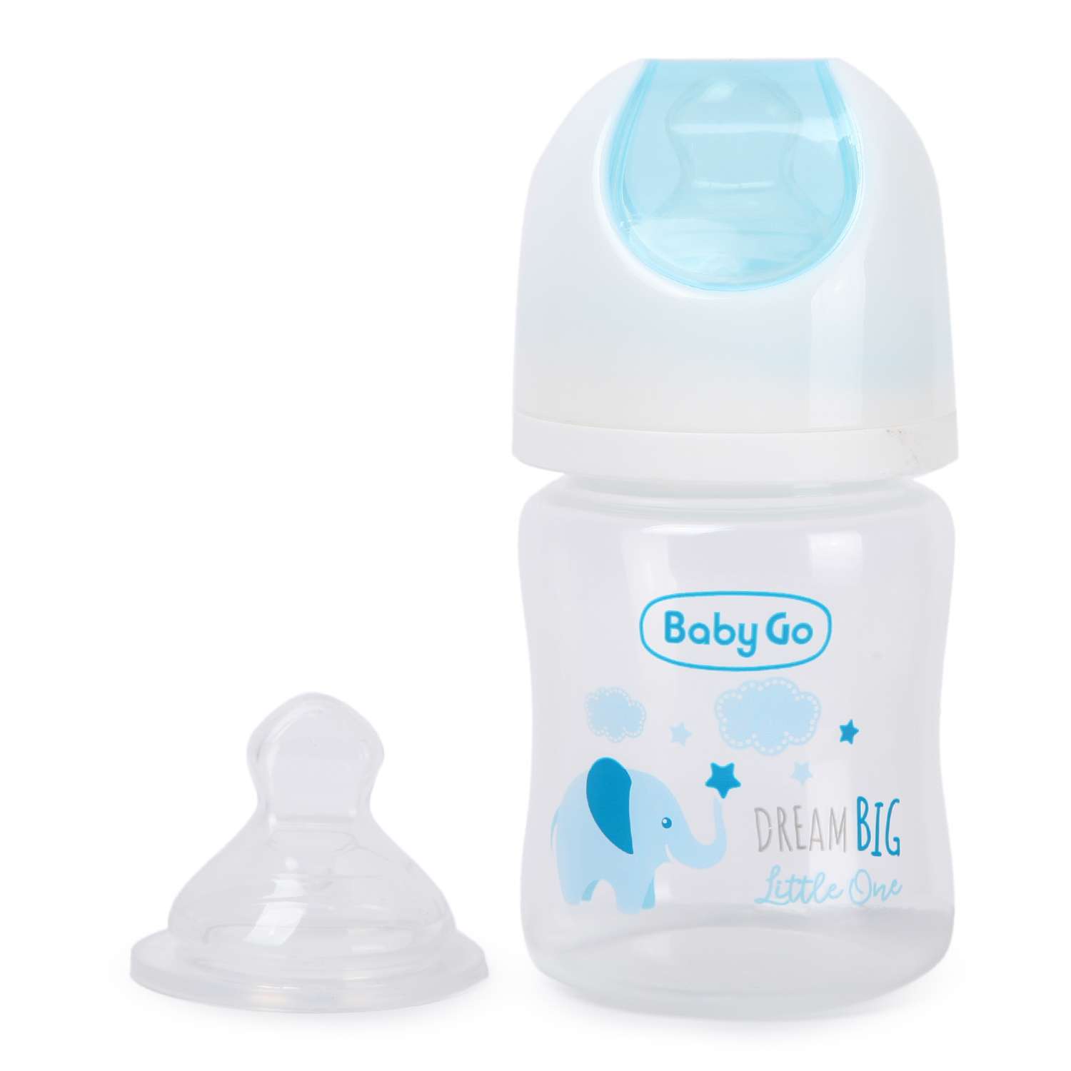 Бутылочка Baby Go широкое горлышко 125мл Blue Z-002 - фото 1