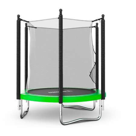 Батут каркасный Simple 6 ft UNIX line Green с внутренней защитной сеткой общий диаметр 183 см до 100 кг