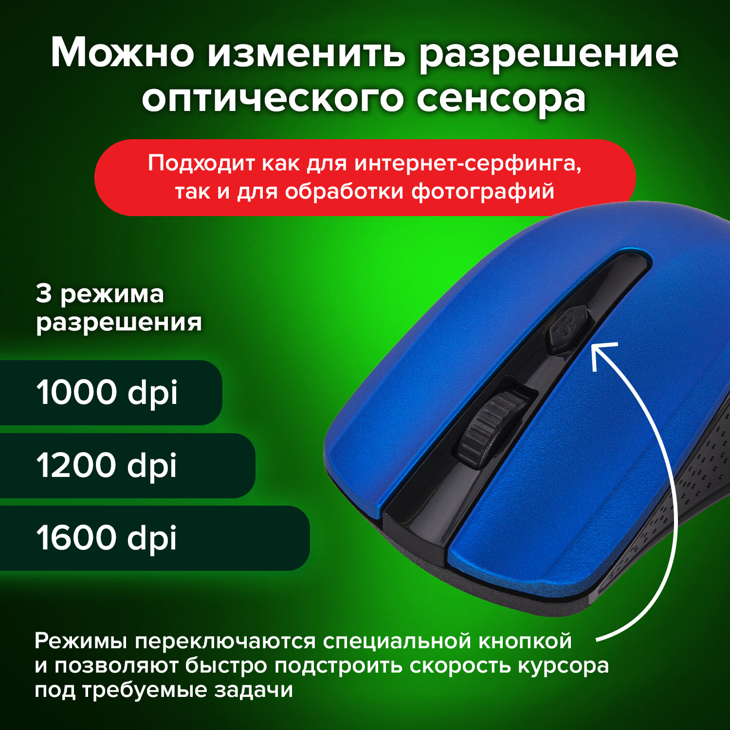 Мышь беспроводная Sonnen V99 Usb 800/1200/1600 dpi - фото 4