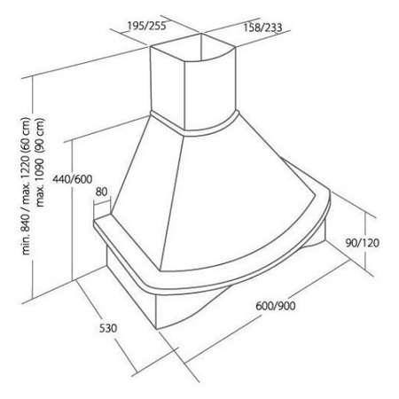 Кухонная вытяжка AKPO WK-4 Rustica Nova 60 см.