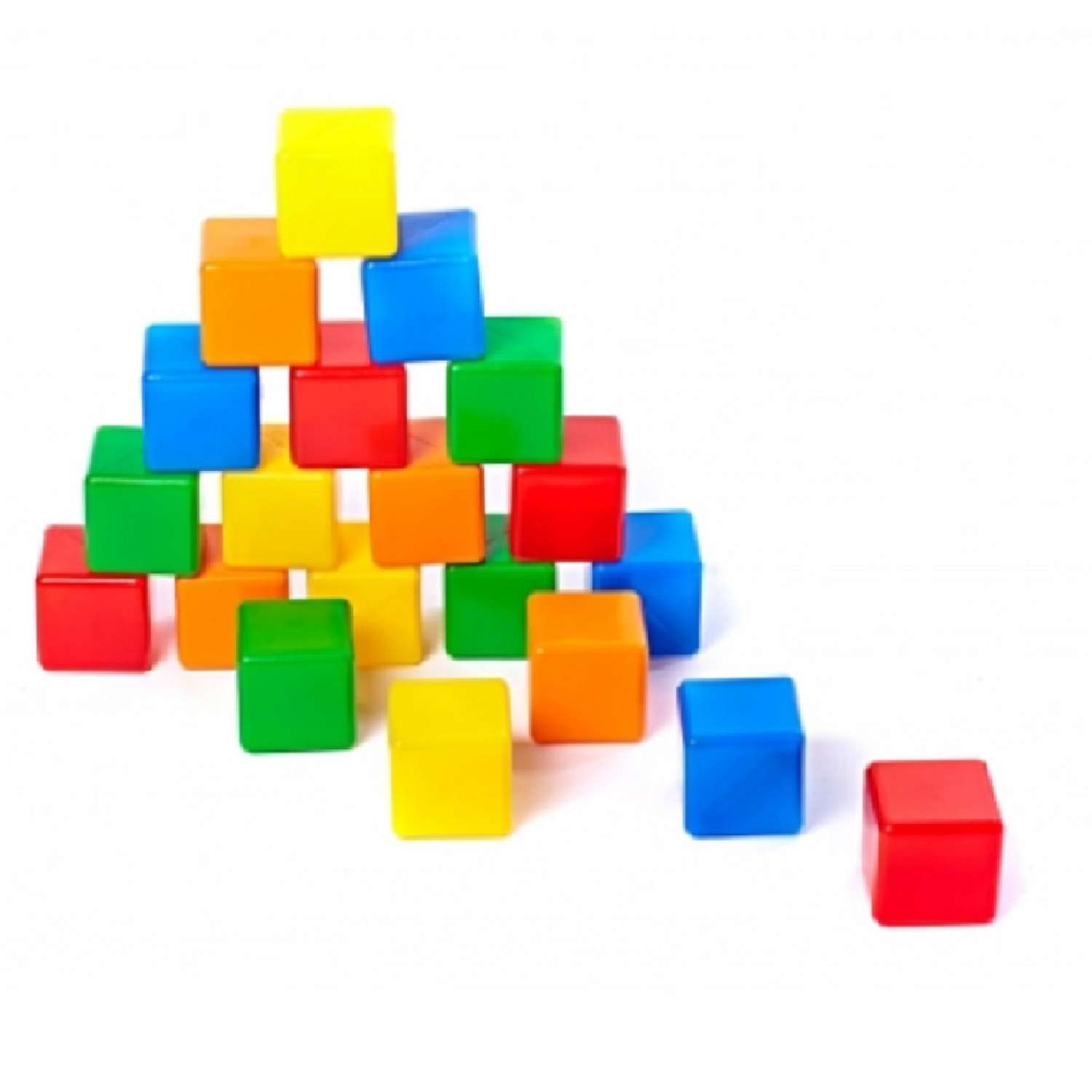Строительный набор Строим вместе счастливое детст Кубики 20 элементов - фото 2