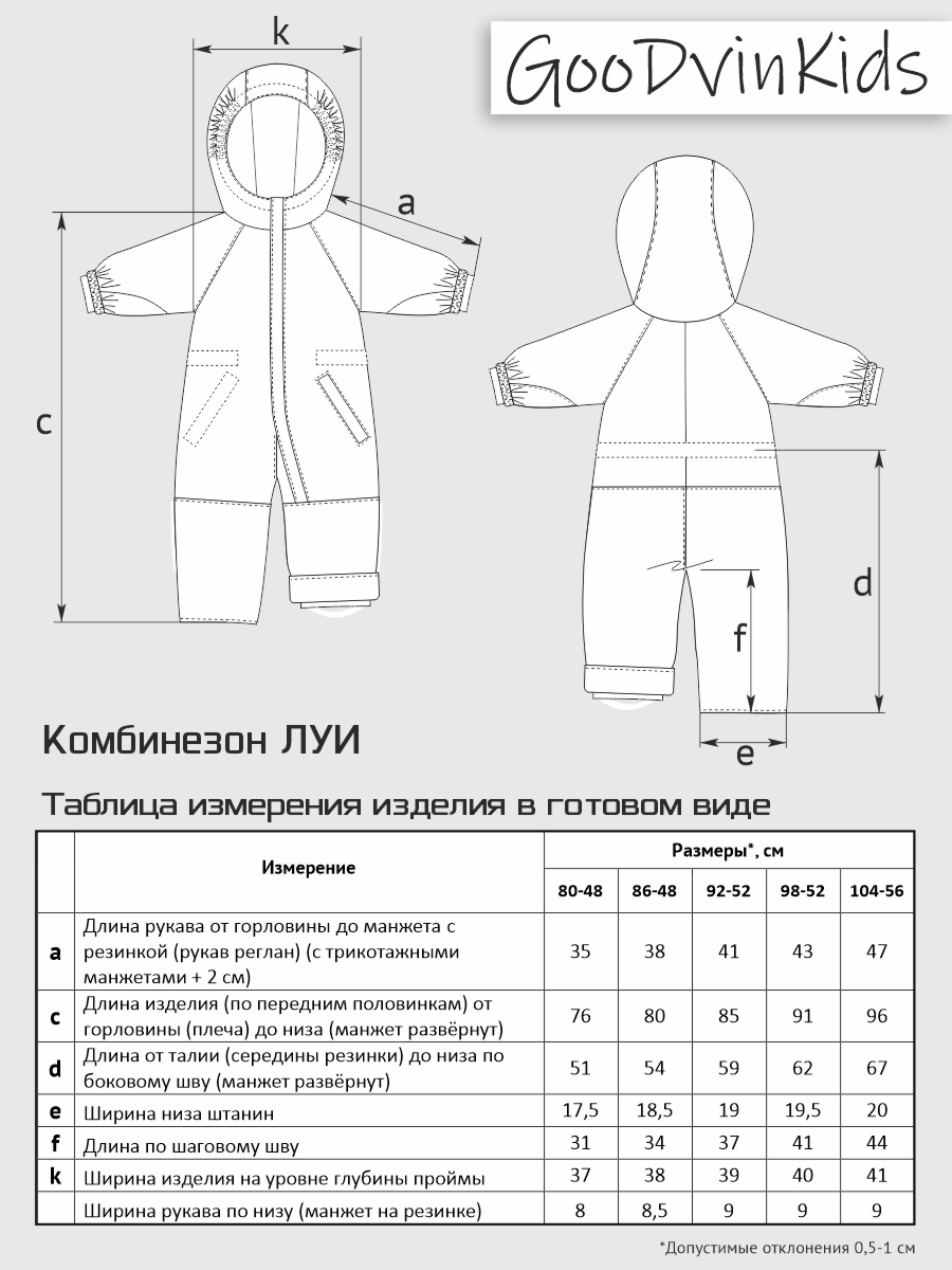 Комбинезон GooDvinKids КМ11019-09/атлантик - фото 7