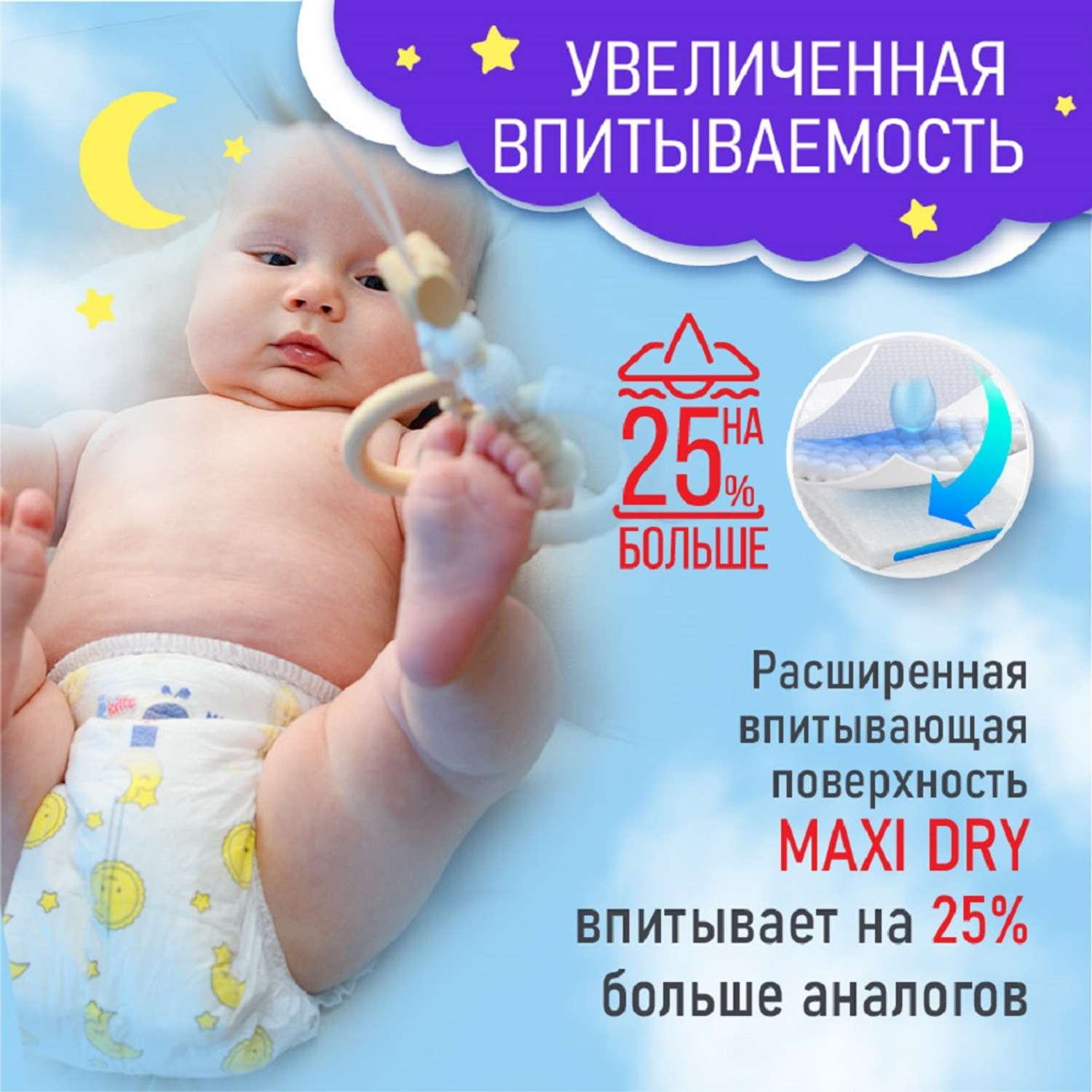 Подгузники трусики Ekitto Ночные 6 размер детские 15-20 кг 32 шт - фото 4