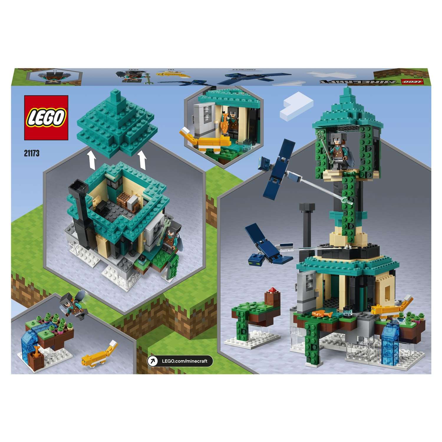 Конструктор LEGO Minecraft Небесная башня 21173 - фото 3