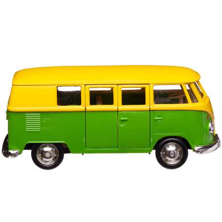 Автобус Uni-Fortune Volkswagen Samba bus Transporter 1:32 инерционный желтый