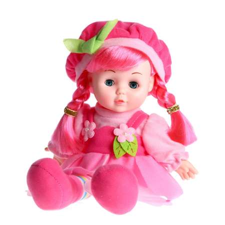 Кукла Sima-Land мягконабивная «Малышка Мэри» 31 см со звуком в платье