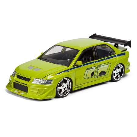 Машинка Fast and Furious Jada1:24 2002 Mitsubishi Lancer Evo VII Зеленая 99788