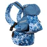 Слинг-рюкзак Чудо-чадо переноска для детей Бебимобиль Позитив камуфляж/синий