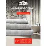 Набор махровых полотенец Unifico Nature светло-серый набор из 3 шт.:30х60-1и 50х80-1и70х130-1