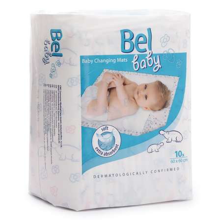 Пеленки Bel Baby впитывающие 60х60см 10шт