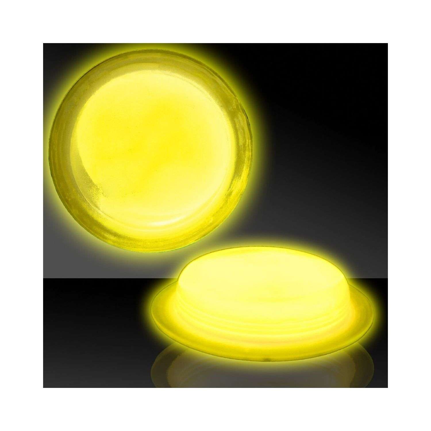 Значок Uniglodis Светящийся круглый Glow Badge желтый 05411136 - фото 3