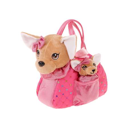 Игровой набор в сумочке Fluffy Family мама собачка и щенок