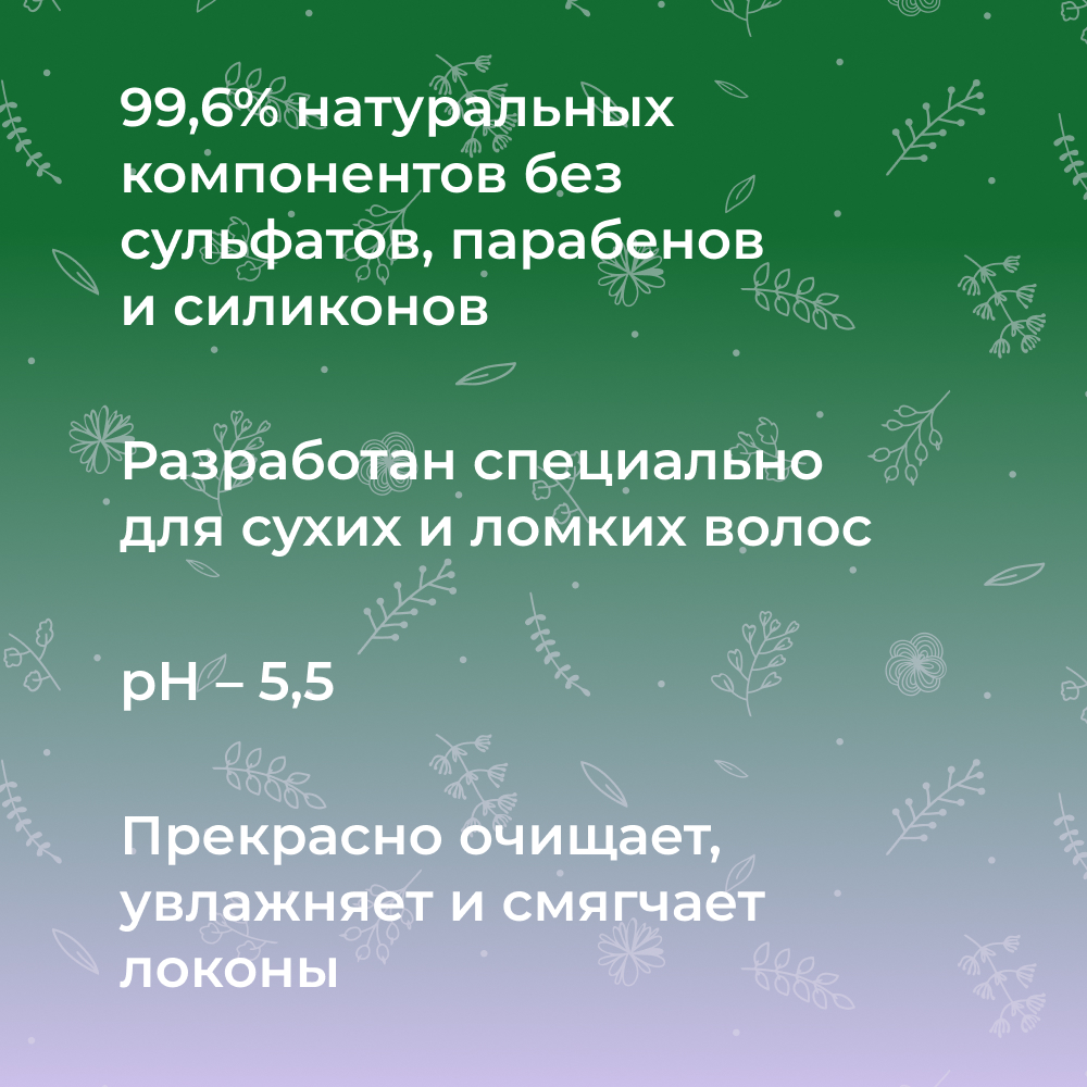 Шампунь Siberina натуральный «Для сухих волос» восстановление блеск и мягкость 200 мл - фото 4