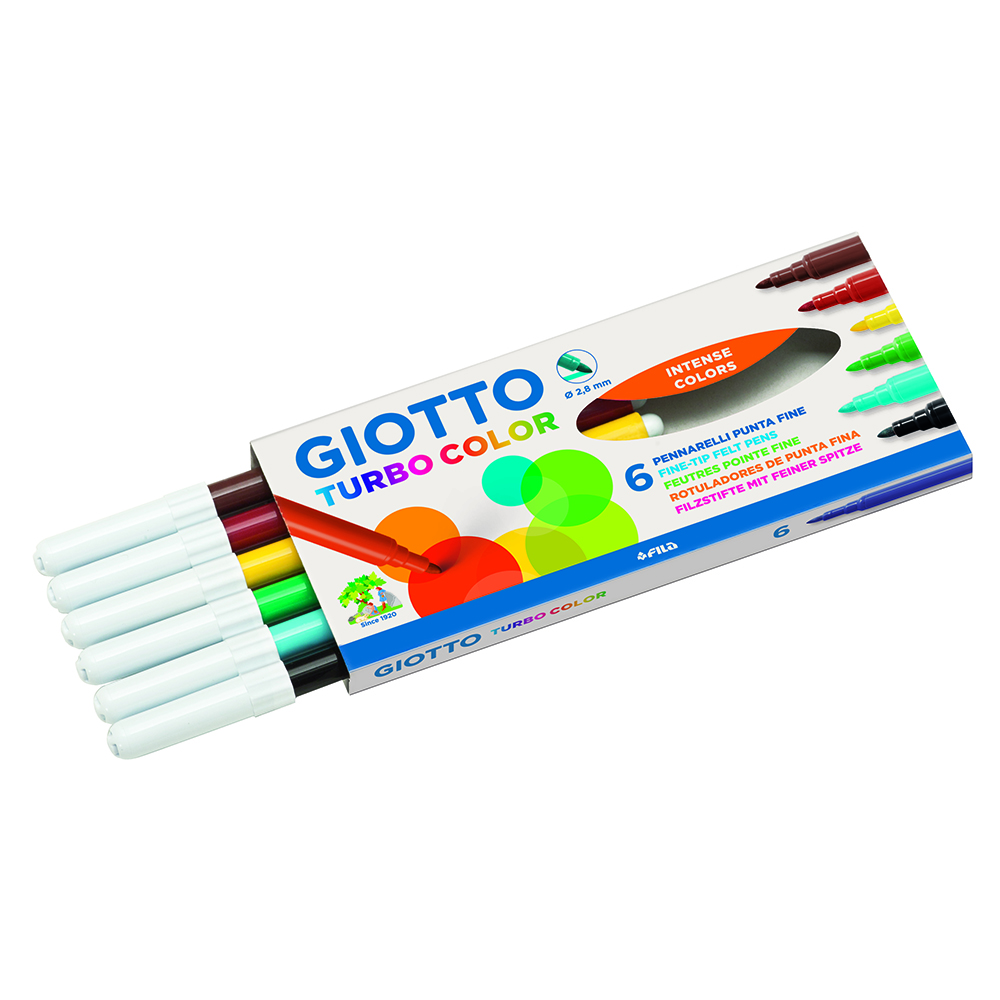 Набор фломастеров GIOTTO TURBO COLOR 6 цветов - фото 5