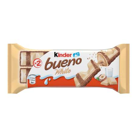 Батончик Kinder Kinder Bueno белый шоколад 39г