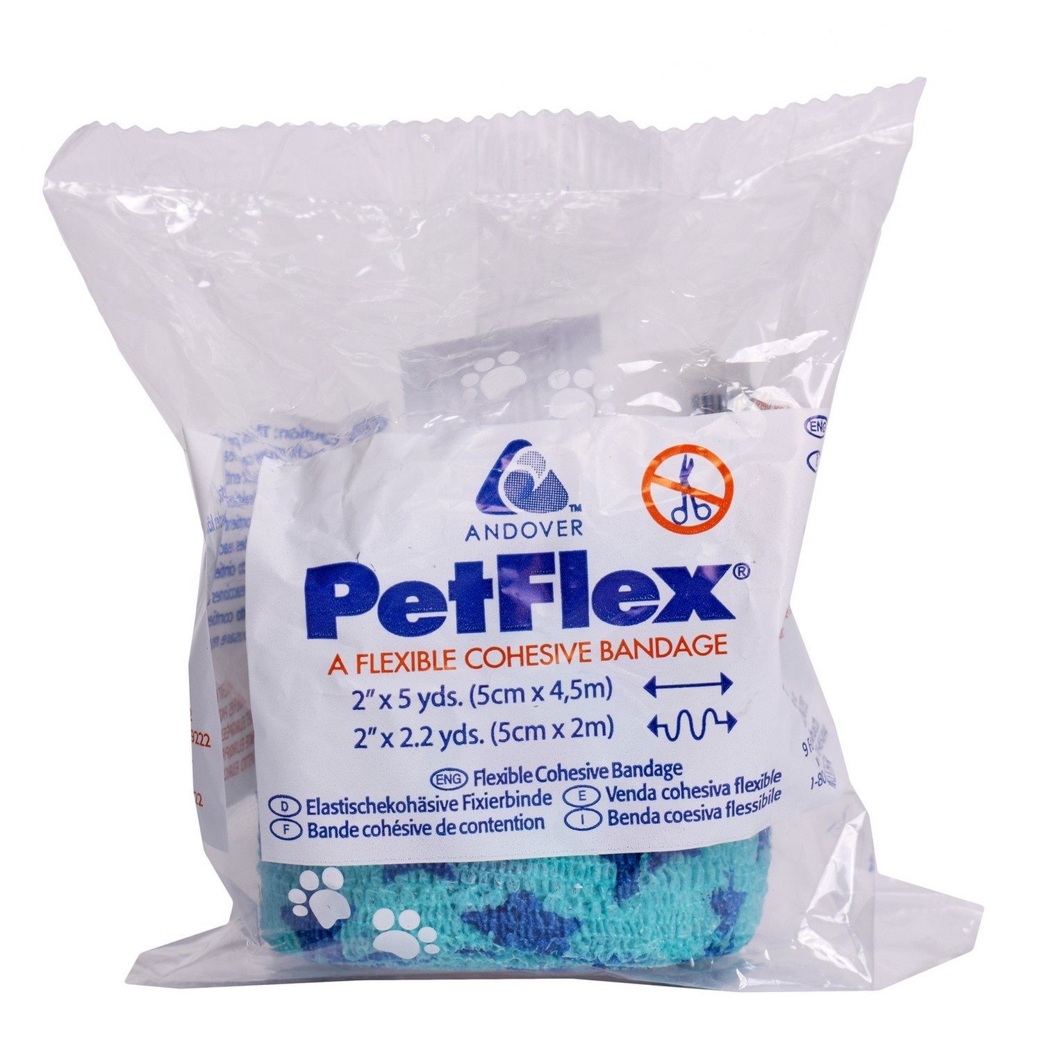 Бандаж для животных PetFlex Рисунки 5см*4.5м Микс цветов в ассортименте - фото 2