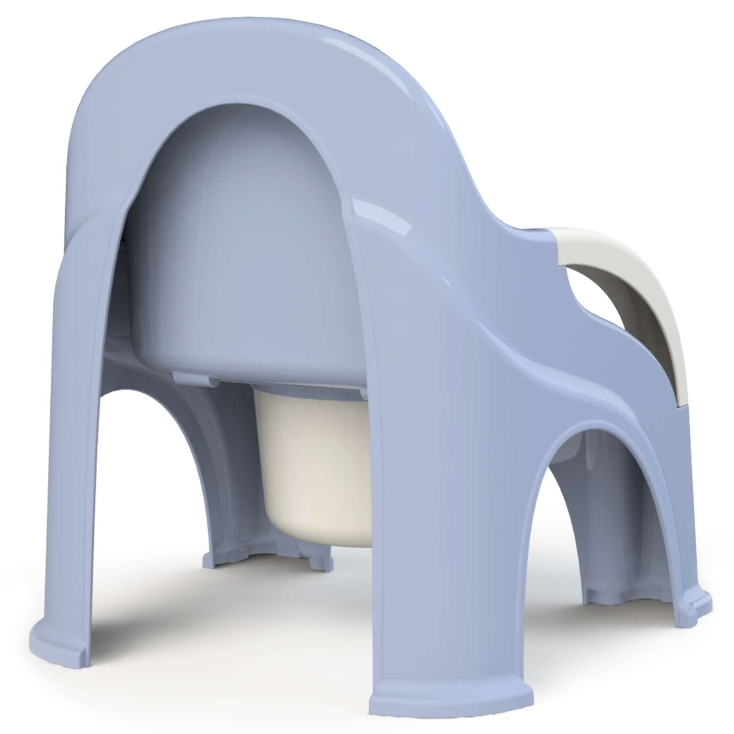 Горшок-стул туалетный KidWick Премьер с крышкой Фиолетовый-Белый - фото 4