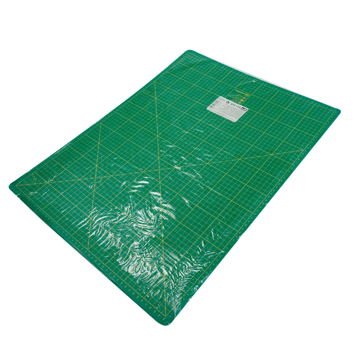 Коврик - подложка раскройный Prym для резки ткани бумаги самовосстанавливающийся с разметкой зеленый 60 см х 45 см 611374 - фото 4