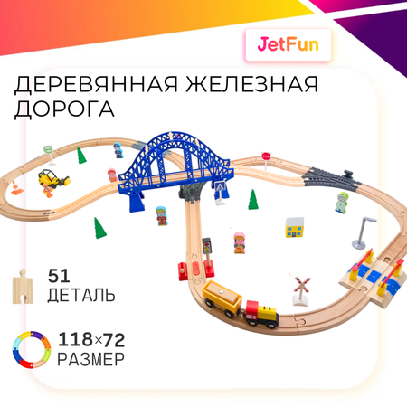 Железная дорога JetFun с аксессуарами