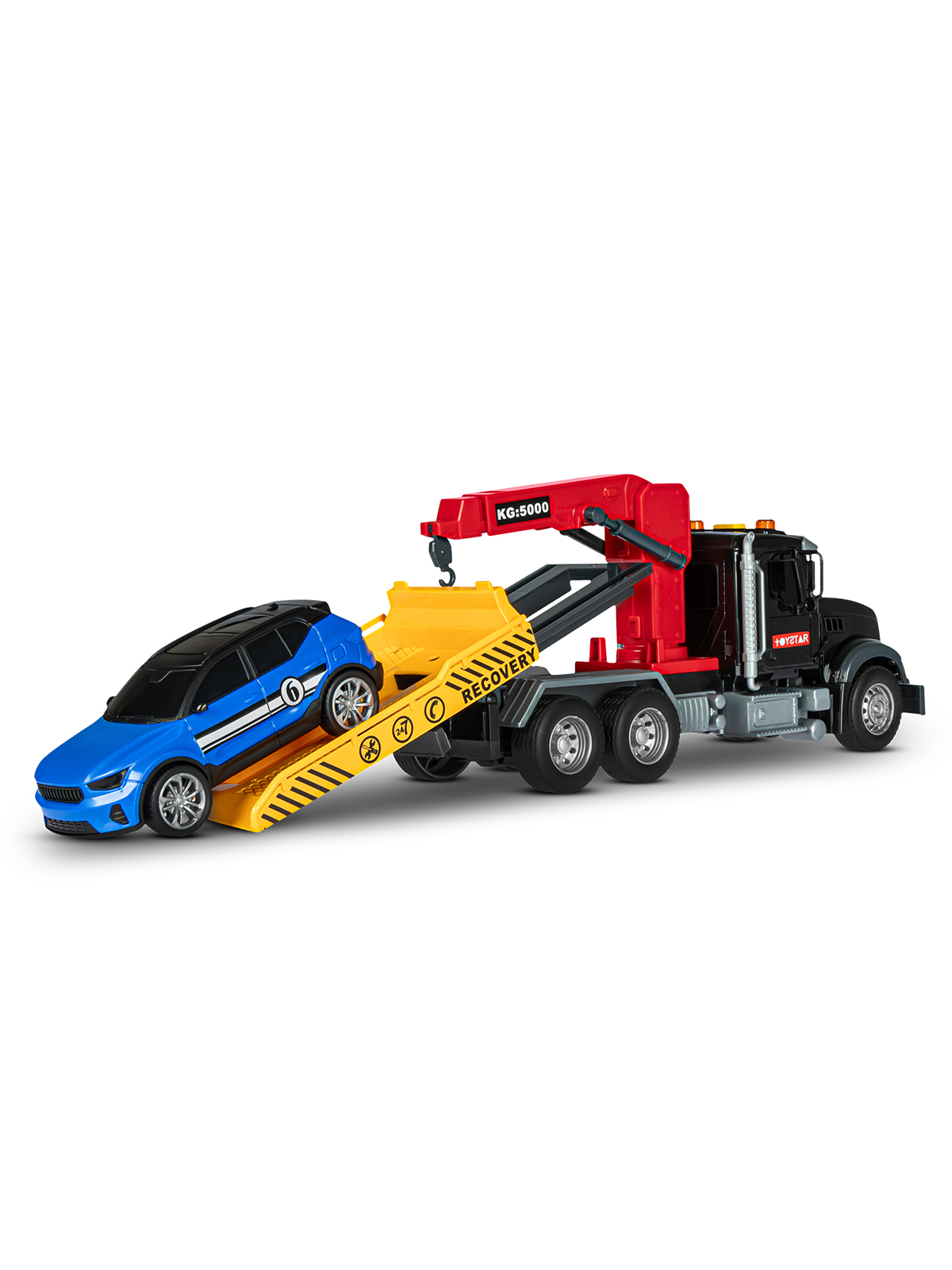 Эвакуатор AUTODRIVE с машинкой черный JB0405089 - фото 10
