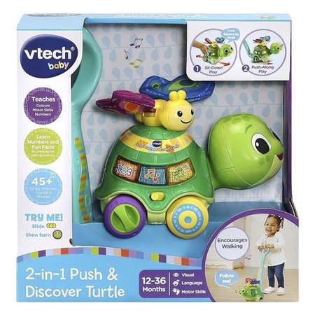 Каталка Vtech Черепаха толкай и изучай