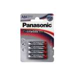 Щелочная батарейка Panasonic AAA Everyday Power в блистере 4шт