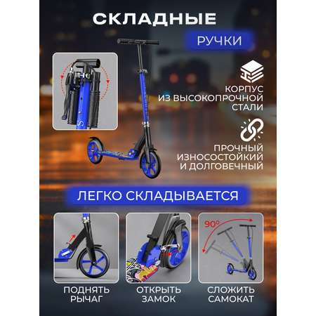 Самокат Perfetto Sport Urban Fantasy Perfetto Sport PS-710 синий