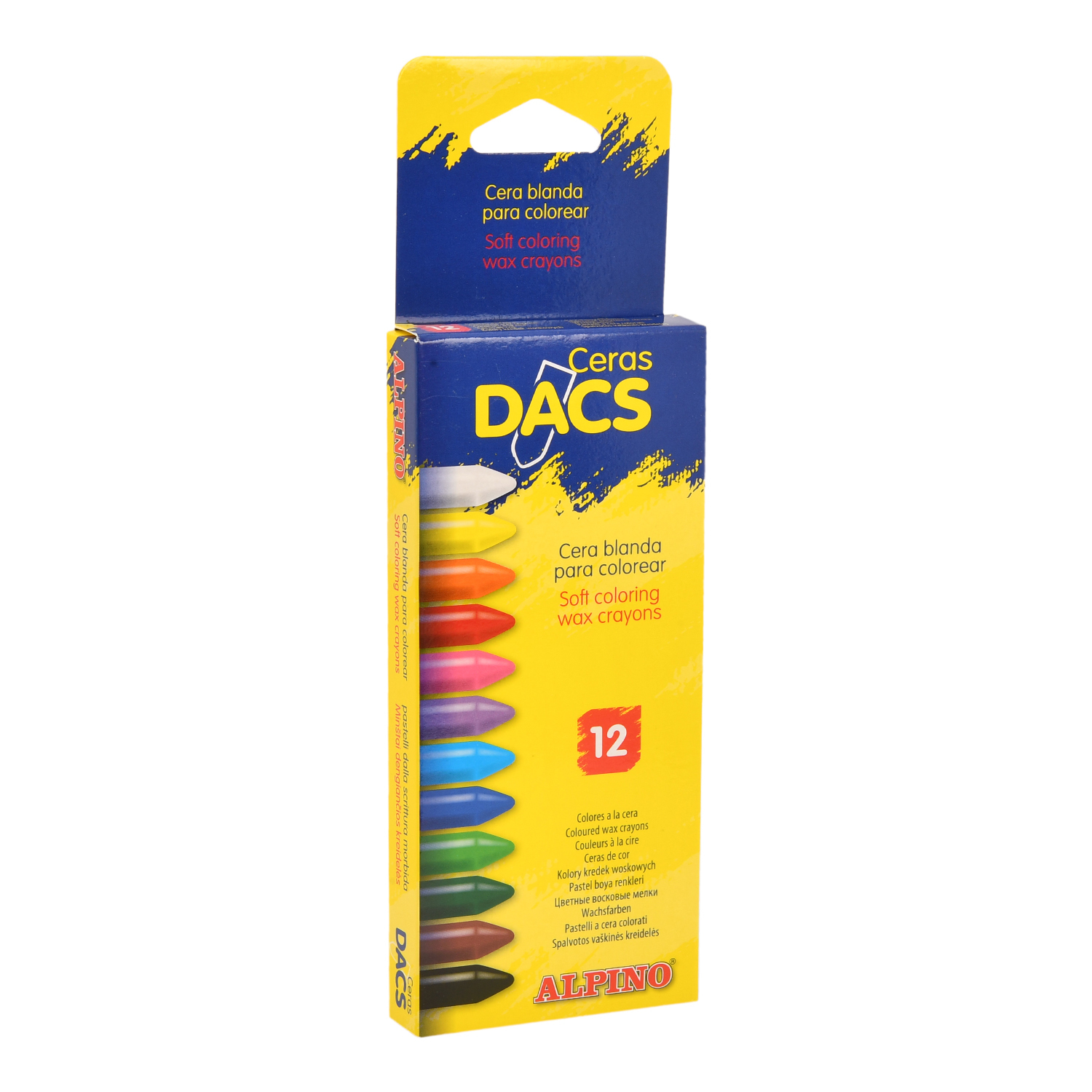 Карандаши восковые ALPINO Ceras Dacs 12цветов DA050290 - фото 1