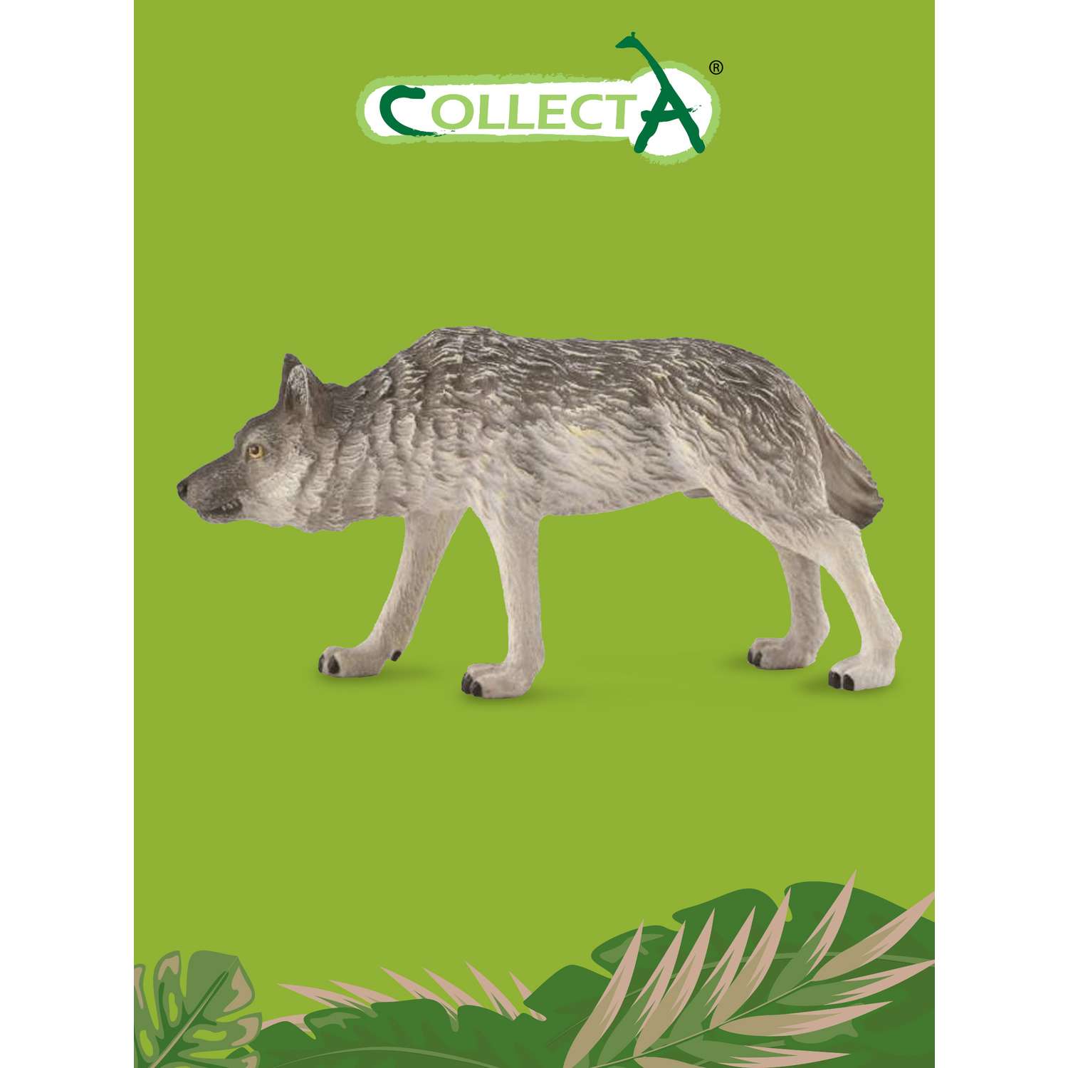 Фигурка животного Collecta Волк охотящийся - фото 1
