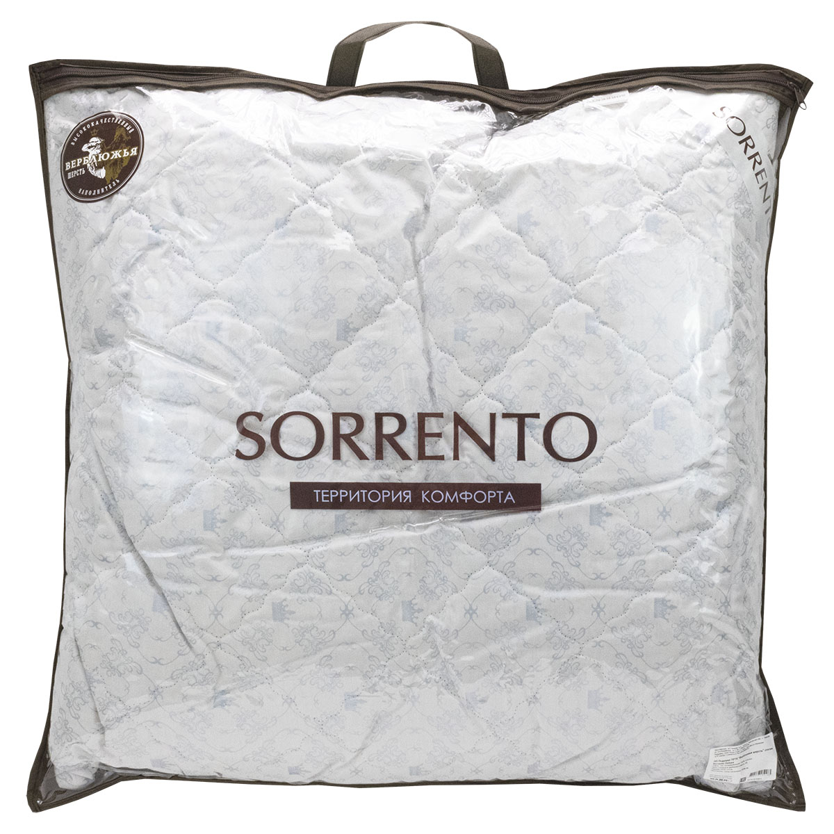 Подушка SORRENTO DELUXE 70х70 верблюжья шерсть стеганая - фото 8