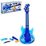 Игрушка Sima-Land музыкальная гитара «Играй и пой» с микрофоном звуковые эффекты цвет синий