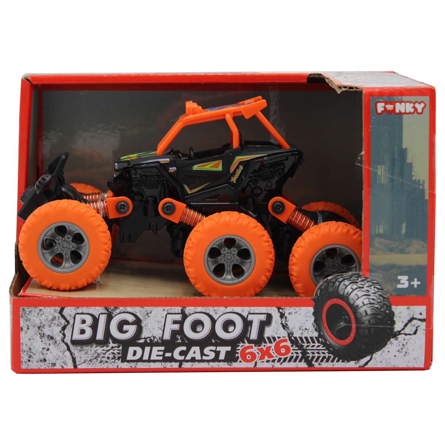 Багги Funky Toys инерционный синий оранжевый FT61068-МП FT61068-МП - фото 3