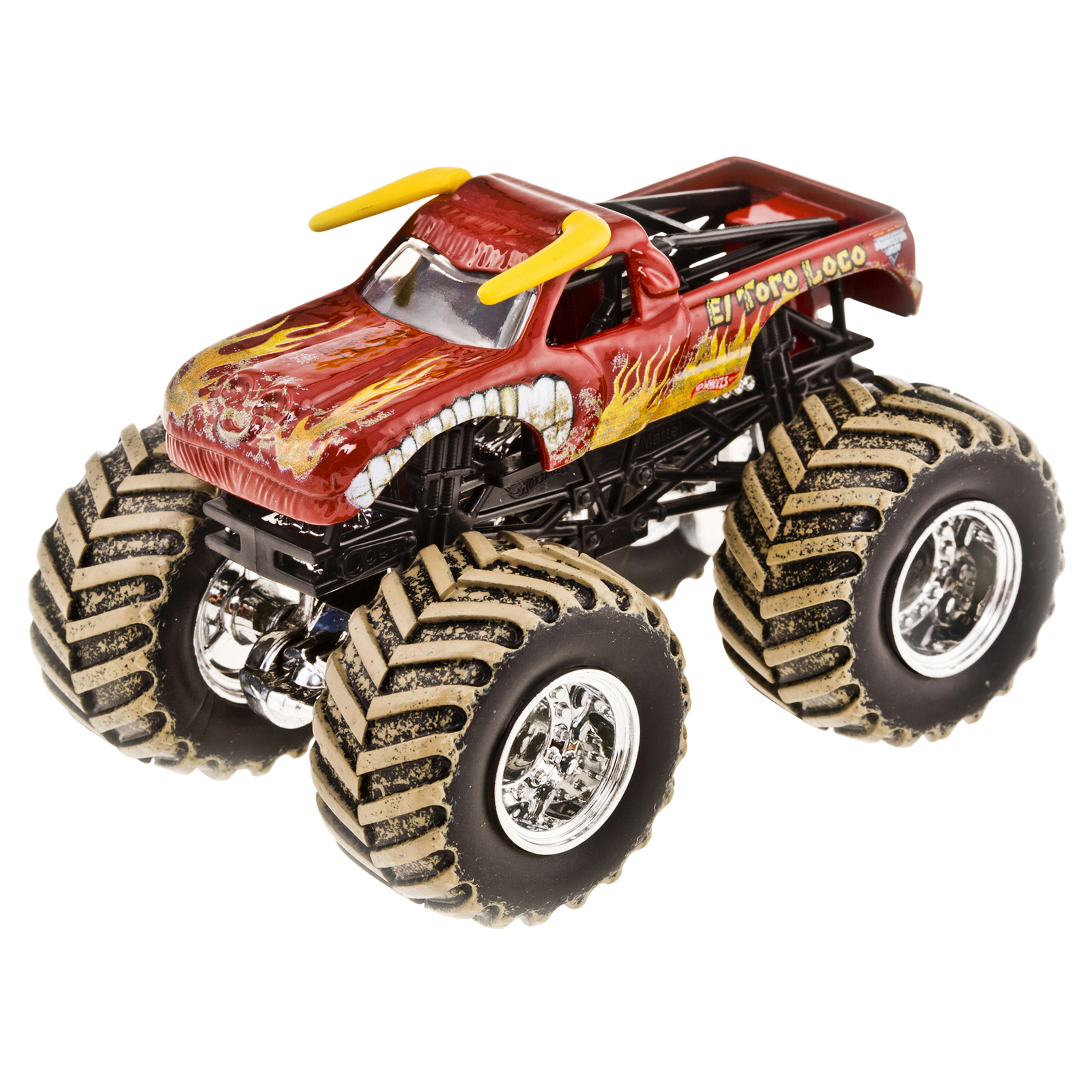 Машина Hot Wheels Monster Jam 1:64 Эль Торо Локо T1001 купить по цене 88 ₽  в интернет-магазине Детский мир