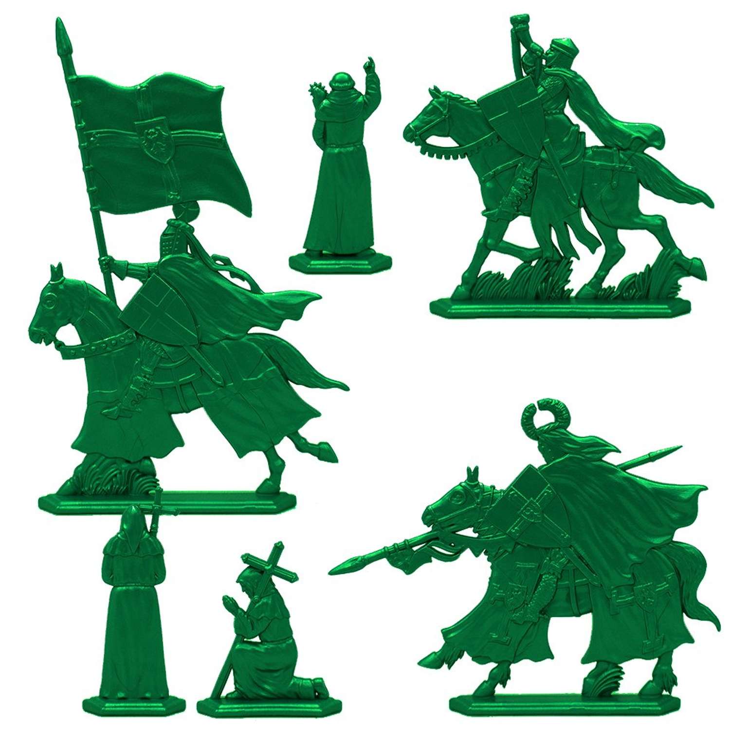 Набор солдатиков Воины и Битвы Магистр и его ставка цвет зеленый - фото 2