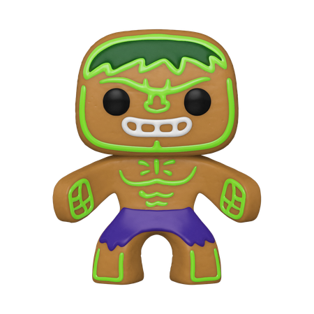 Фигурка Funko POP! Bobble Marvel Holiday Gingerbread Халк в образе имбирного пряника Hulk
