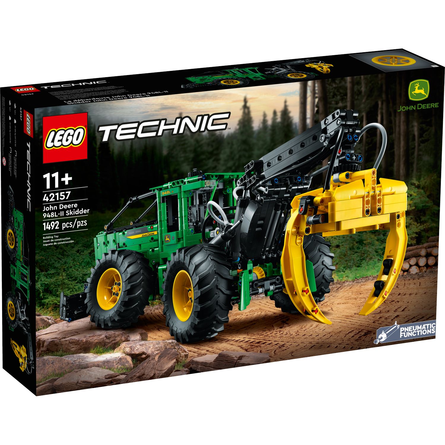 Конструктор LEGO Technic John Deere 948L-II Skidder 42157 купить по цене  18999 ₽ в интернет-магазине Детский мир