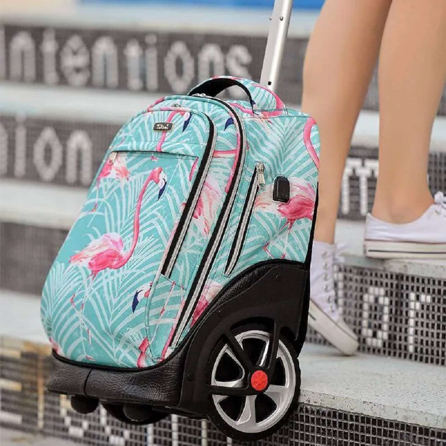 Рюкзак на колесах Tilami Flamingo - фото 3