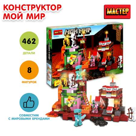 Конструктор Мастер Мой мир 462 детали 358365