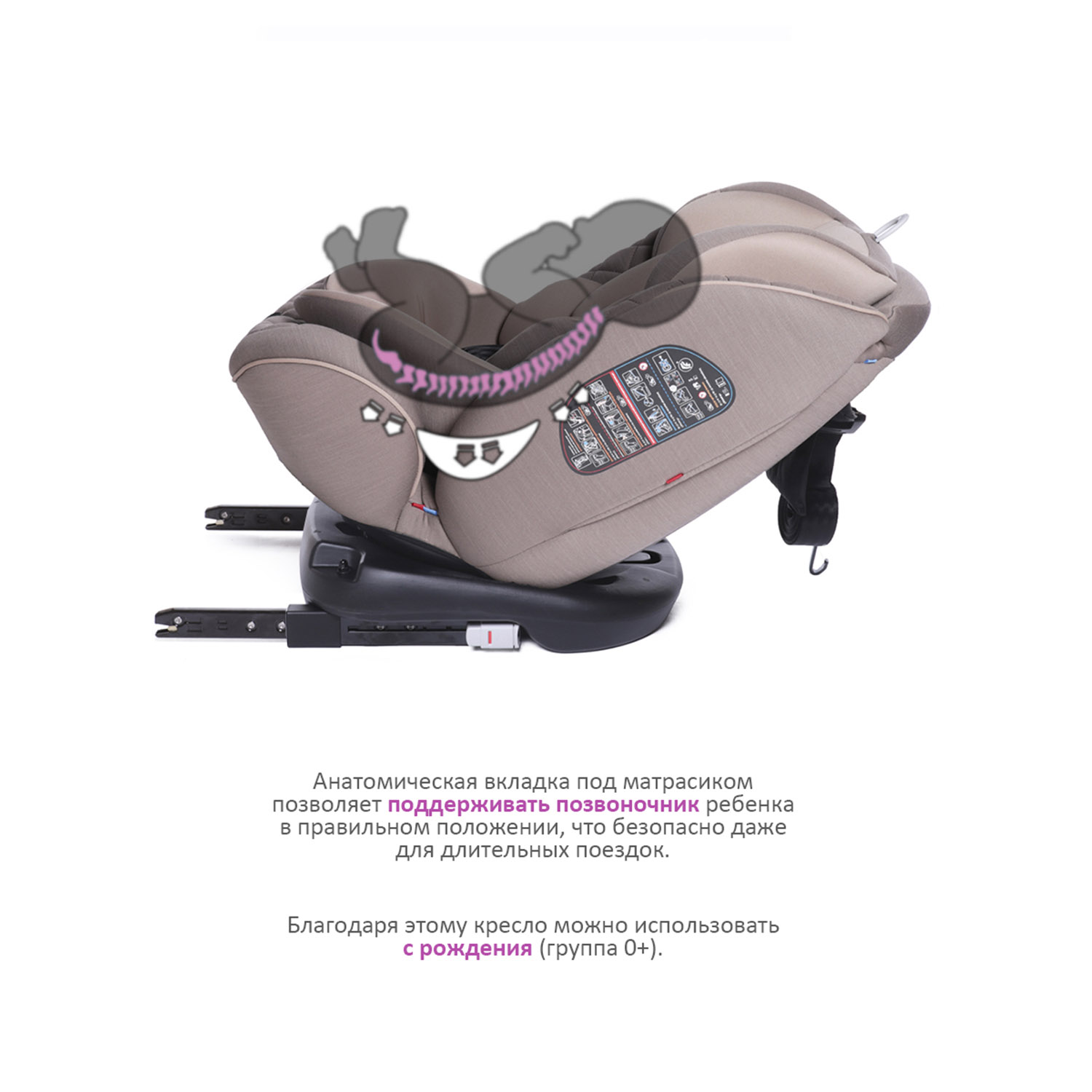 Автокресло BabyCare Shelter Isofix 0+/1/2/3 (0-36 кг) - фото 4