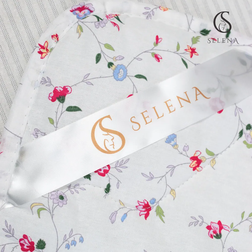 Комплект постельного белья Selena Глория 1.5-спальный поплин хлопок 100 % наволочка 70х70 см - фото 6