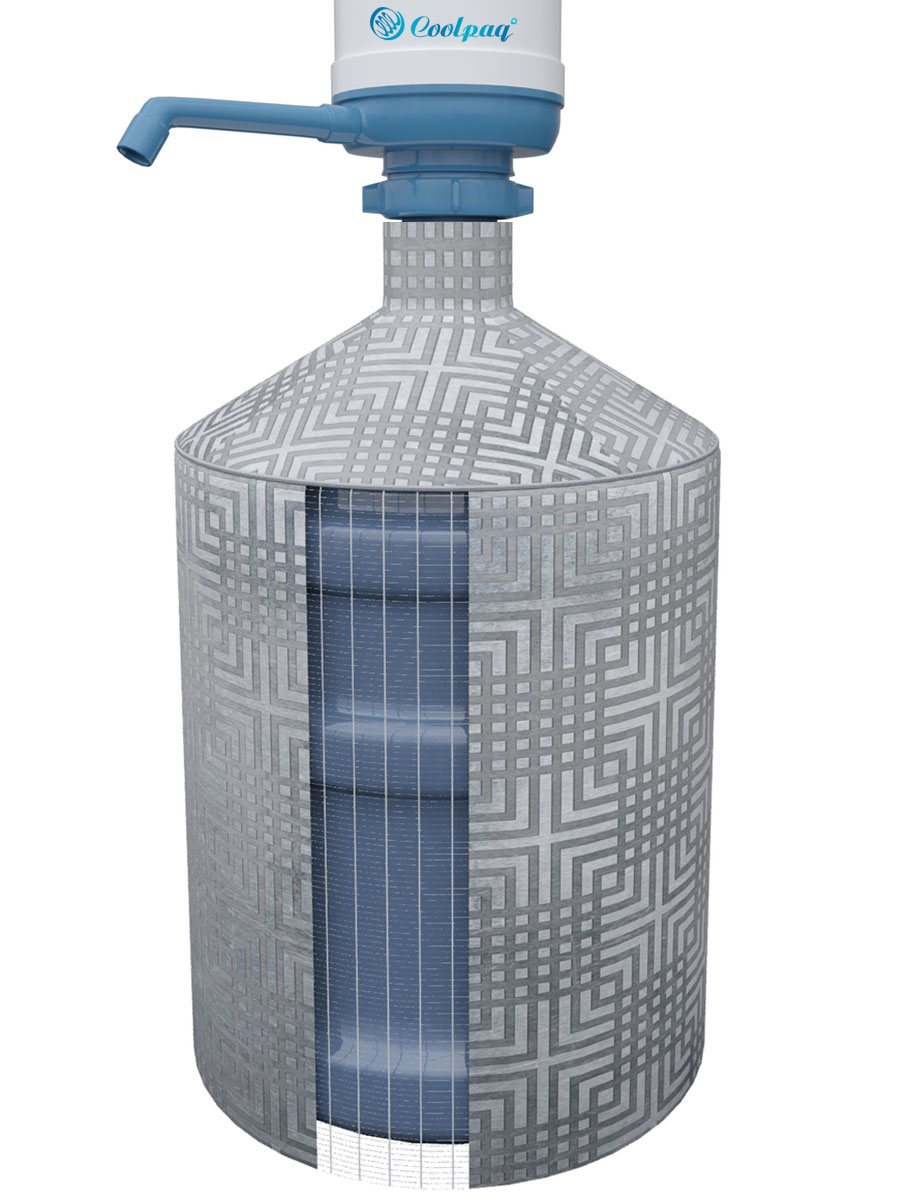 Чехол на бутыль 19л Coolpaq Steel Pattern - фото 2