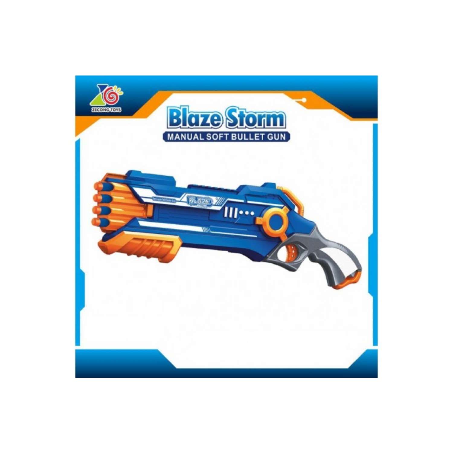 Дробовик бластер Zecong Toys Blaze Storm с мягкими пулями (2-ой выстрел) - фото 2