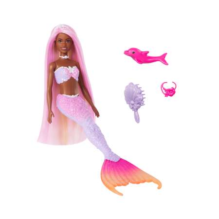Игровой набор с куклой Barbie Русалка Brooklyn HRP98