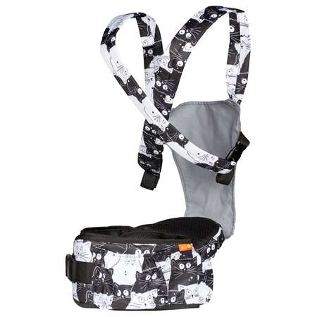 Хипсит-рюкзак Чудо-чадо со спинкой «‎Непоседа» черно-белые коты